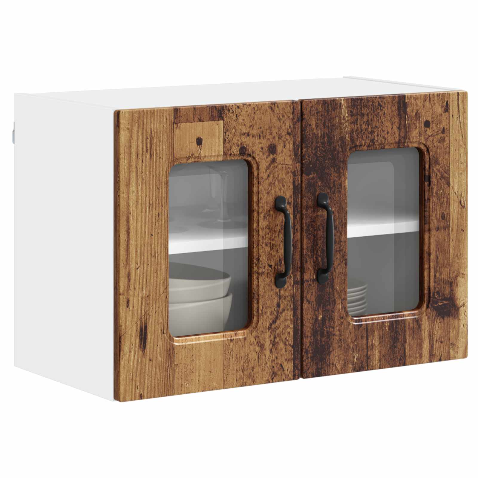 vidaXL Front do zmywarki Kalmar 2 pcs Stare drewno 60 x 31 x 40 cm