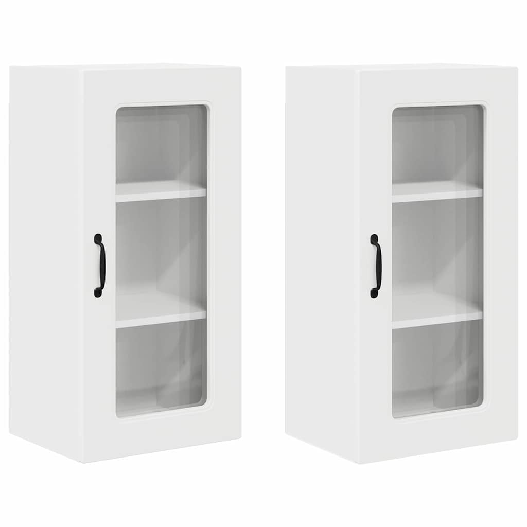 vidaXL Front do zmywarki Kalmar 2 pcs Biały 40 x 31 x 80 cm