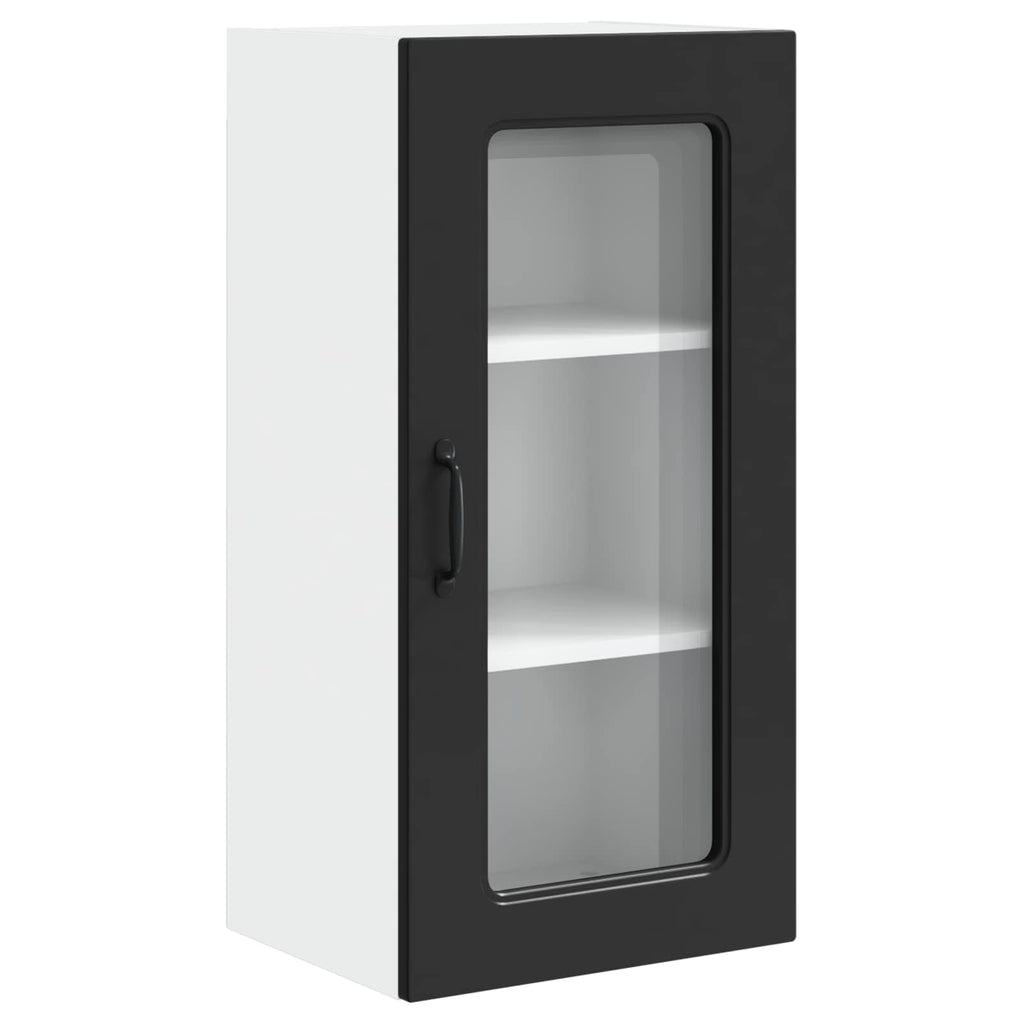vidaXL Front do zmywarki Kalmar 2 pcs Czarny 40 x 31 x 80 cm