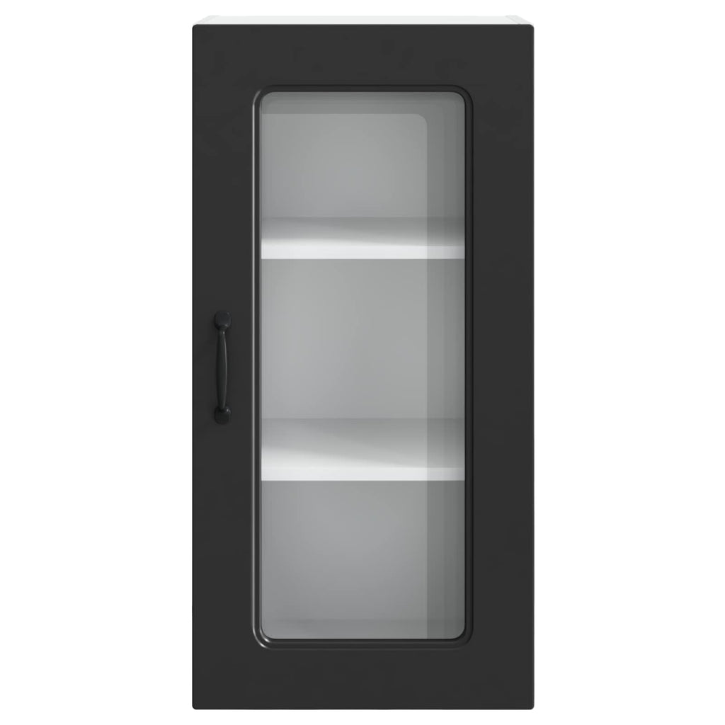 vidaXL Front do zmywarki Kalmar 2 pcs Czarny 40 x 31 x 80 cm