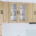 vidaXL Front do zmywarki Kalmar Dąb Sonoma 40 x 31 x 80 cm