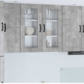 vidaXL Front do zmywarki Kalmar Betonowy szary 40 x 31 x 80 cm