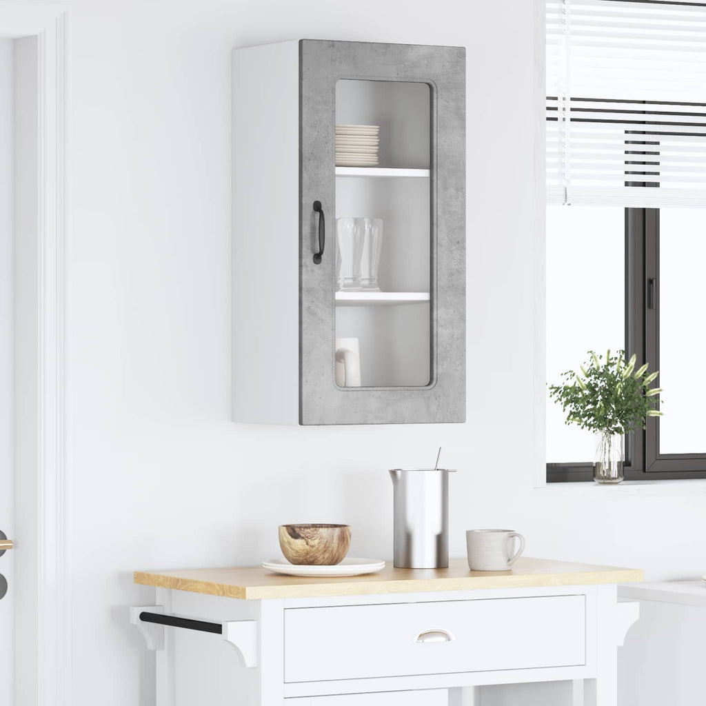 vidaXL Front do zmywarki Kalmar Betonowy szary 40 x 31 x 80 cm