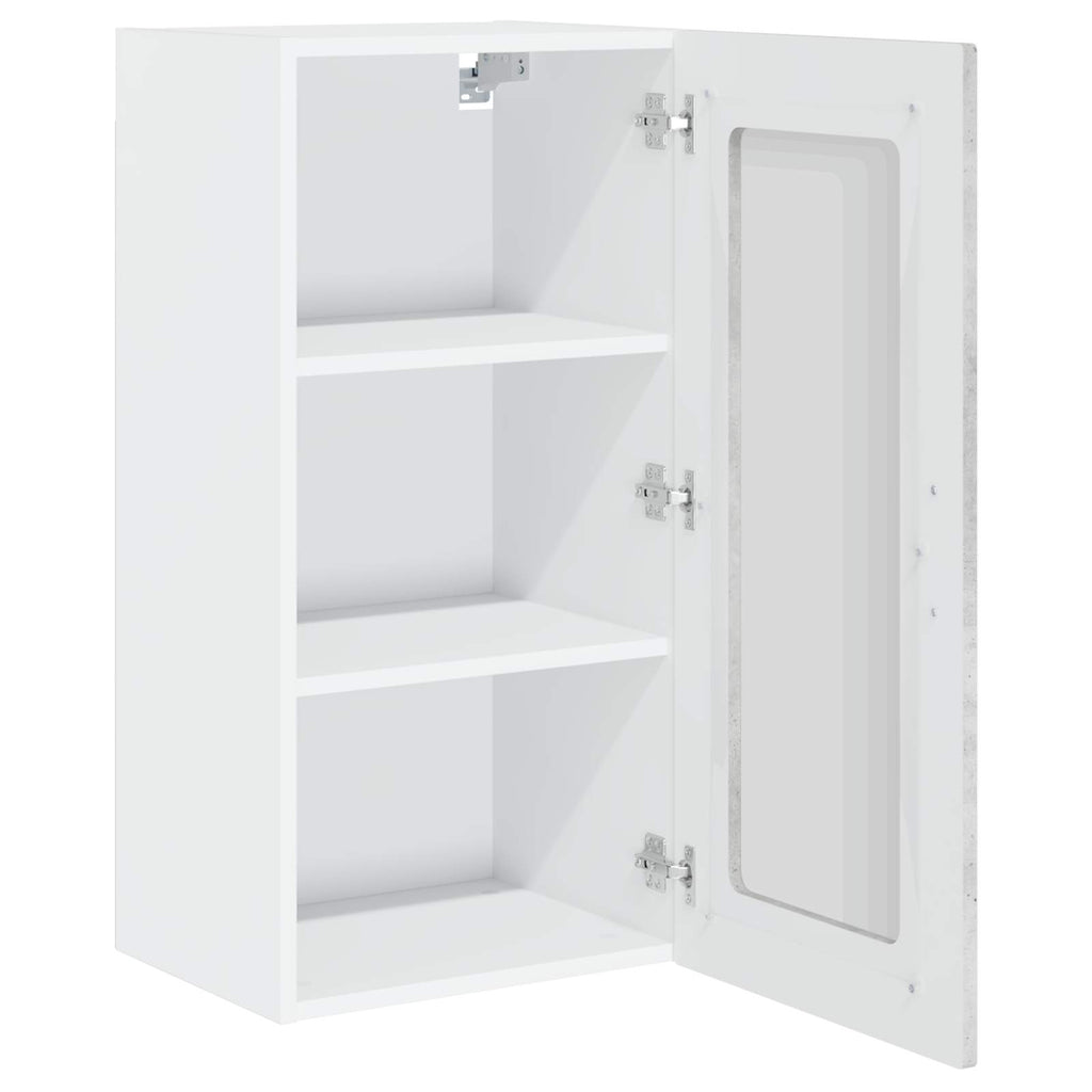 vidaXL Front do zmywarki Kalmar Betonowy szary 40 x 31 x 80 cm