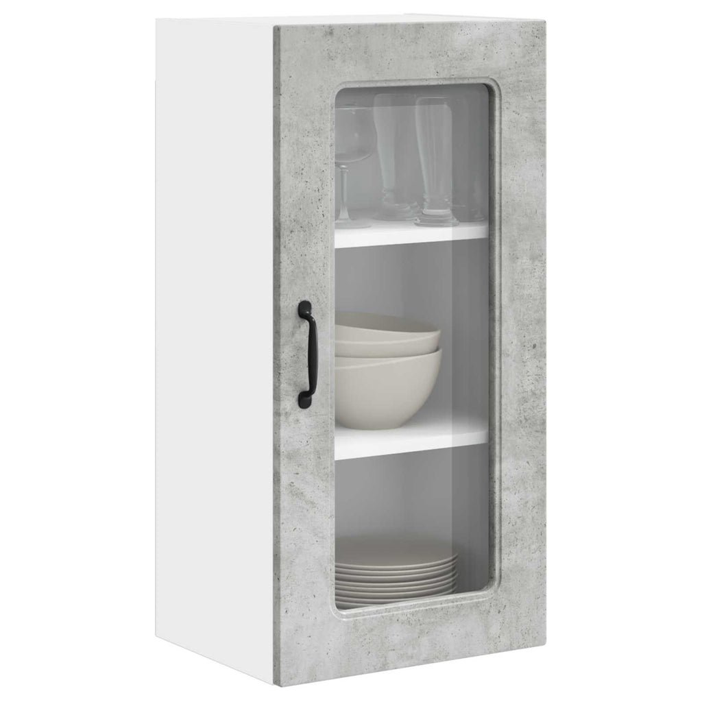 vidaXL Front do zmywarki Kalmar 2 pcs Betonowy szary 40 x 31 x 80 cm