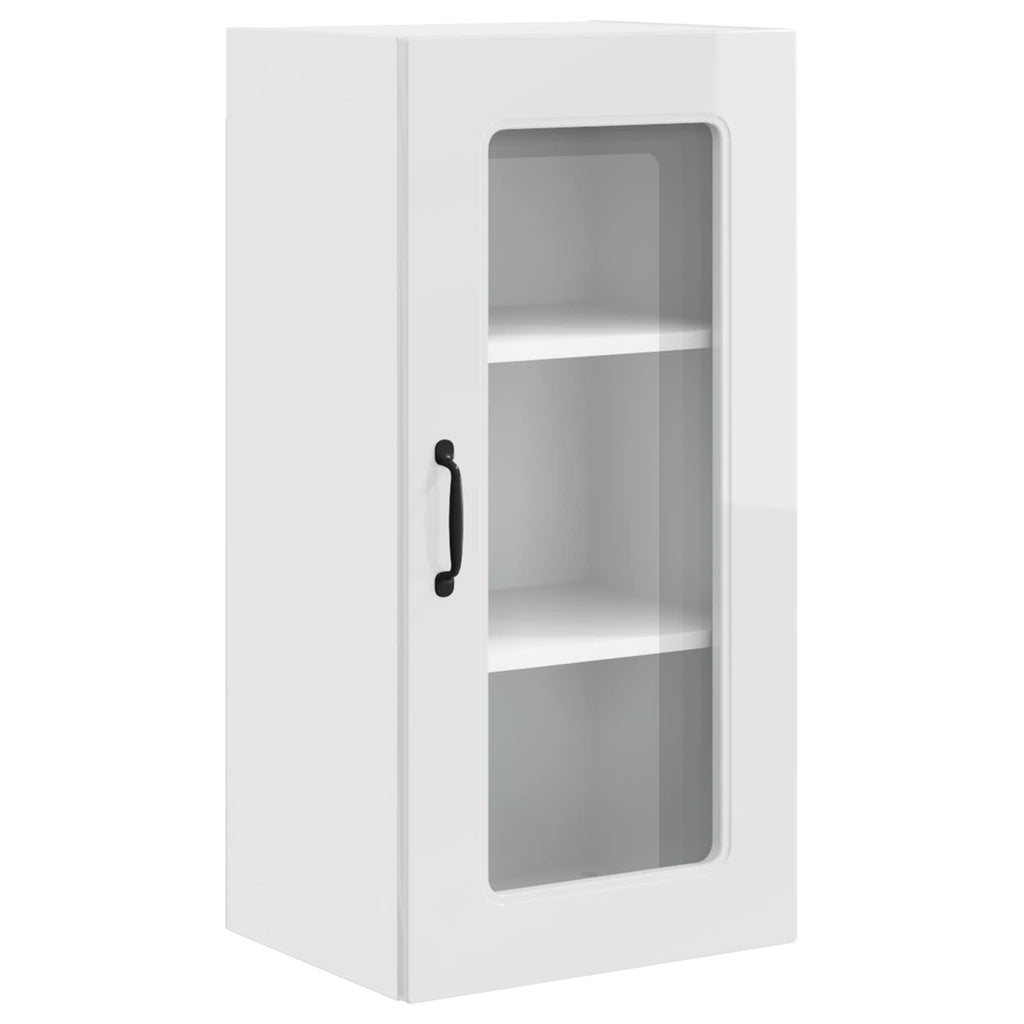 vidaXL Front do zmywarki Kalmar Wysoki połysk biały 40 x 31 x 80 cm