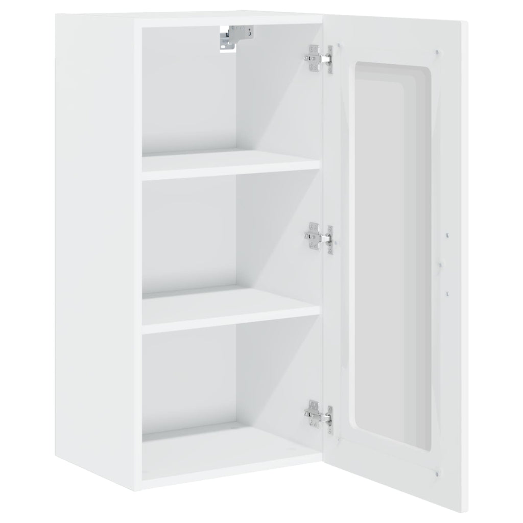 vidaXL Front do zmywarki Kalmar Wysoki połysk biały 40 x 31 x 80 cm
