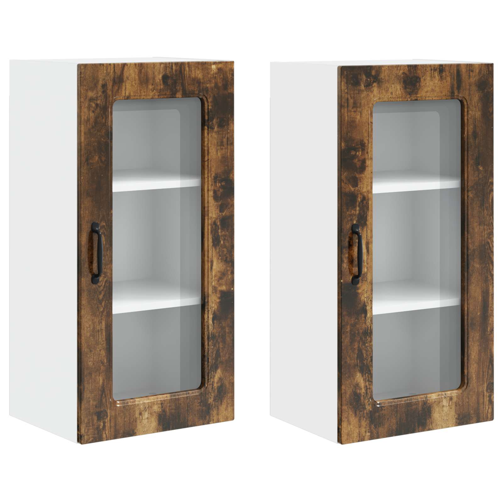 vidaXL Front do zmywarki Kalmar 2 pcs Dąb wędzony 40 x 31 x 80 cm