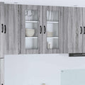 vidaXL Front do zmywarki Kalmar Szary Sonoma 40 x 31 x 80 cm