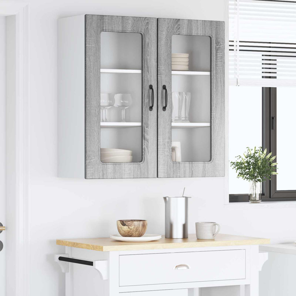 vidaXL Front do zmywarki Kalmar 2 pcs Szary Sonoma 40 x 31 x 80 cm