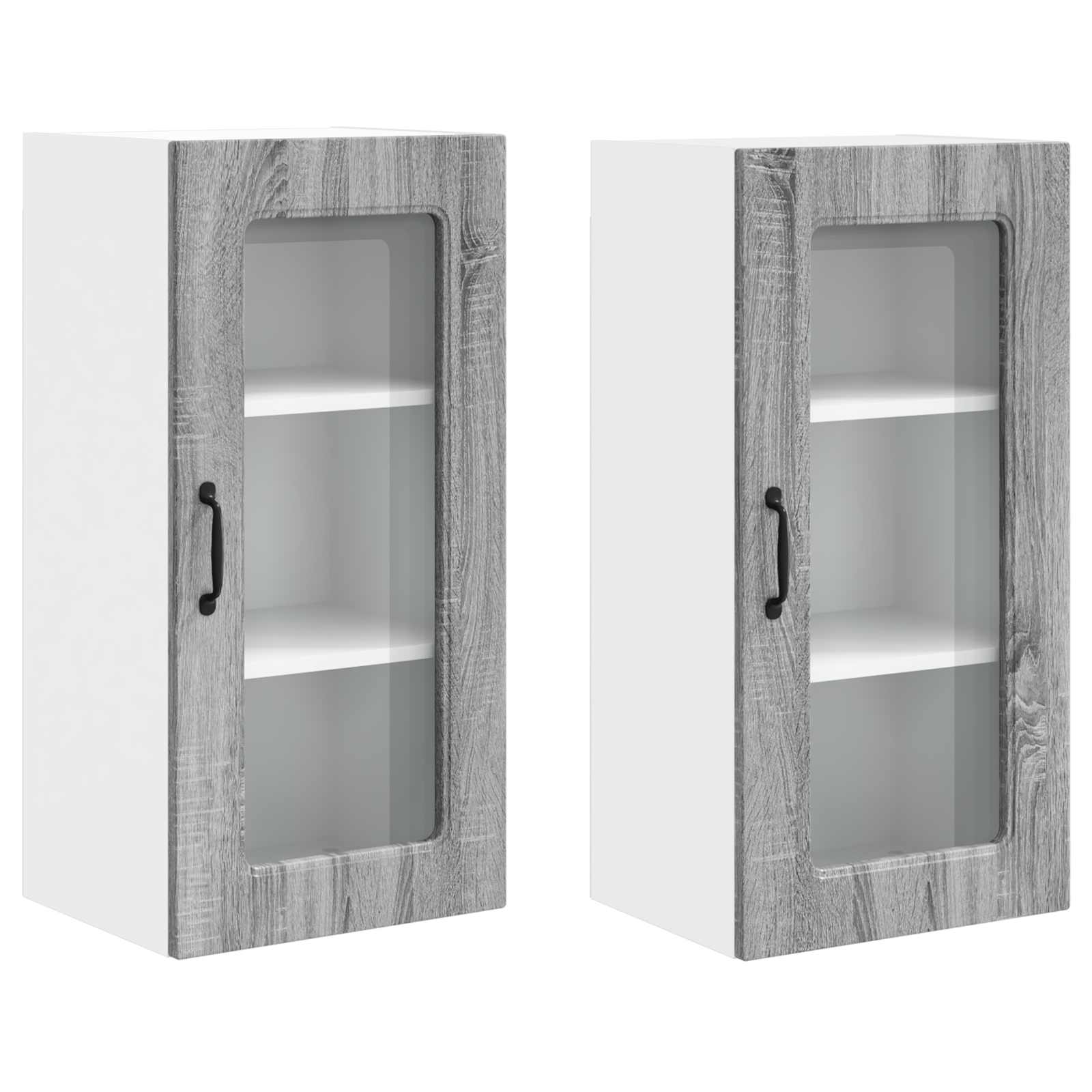 vidaXL Front do zmywarki Kalmar 2 pcs Szary Sonoma 40 x 31 x 80 cm