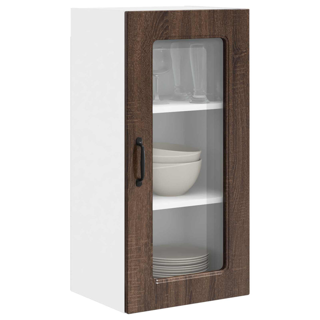 vidaXL Front do zmywarki Kalmar 2 pcs Brązowy dąb 40 x 31 x 80 cm