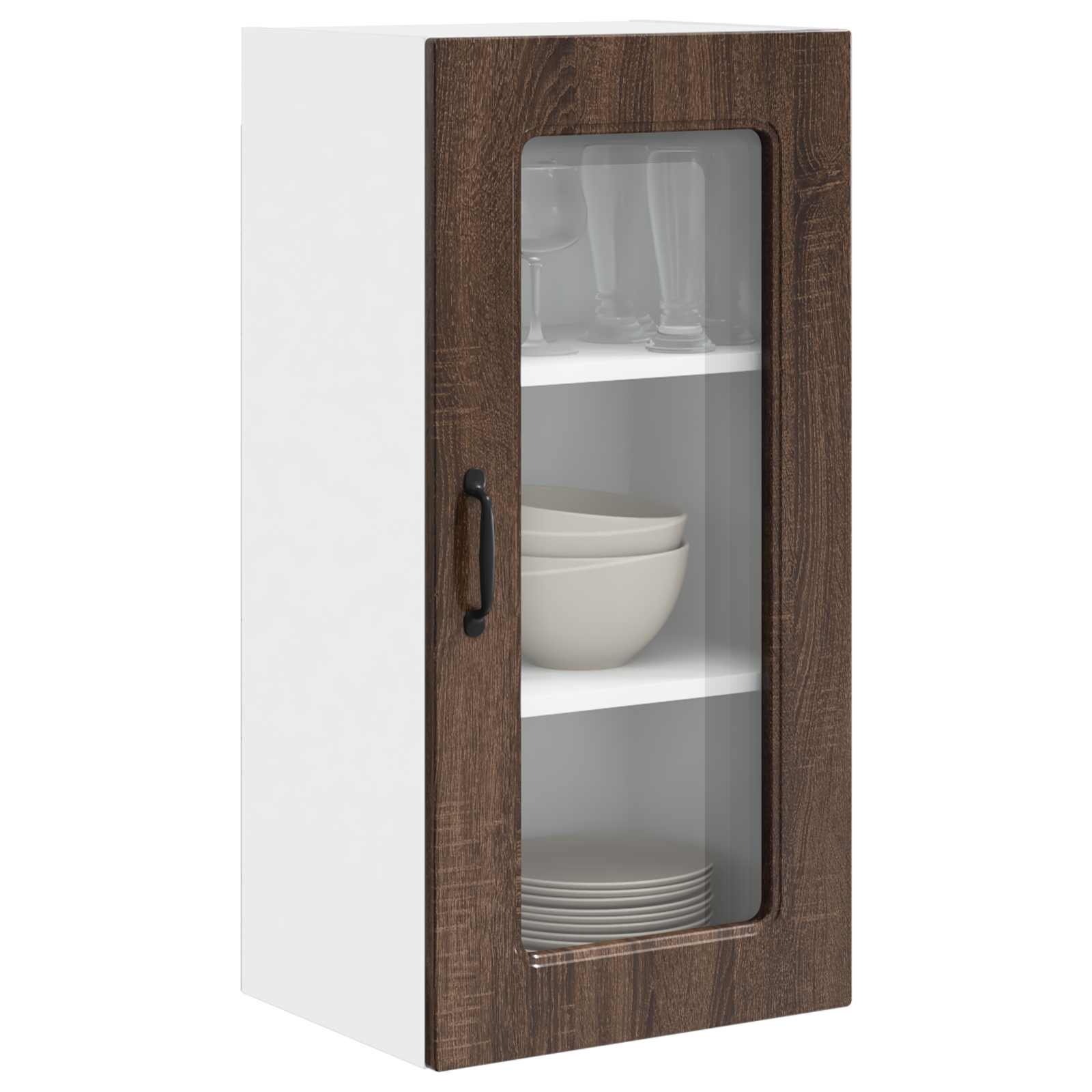 vidaXL Front do zmywarki Kalmar 2 pcs Brązowy dąb 40 x 31 x 80 cm