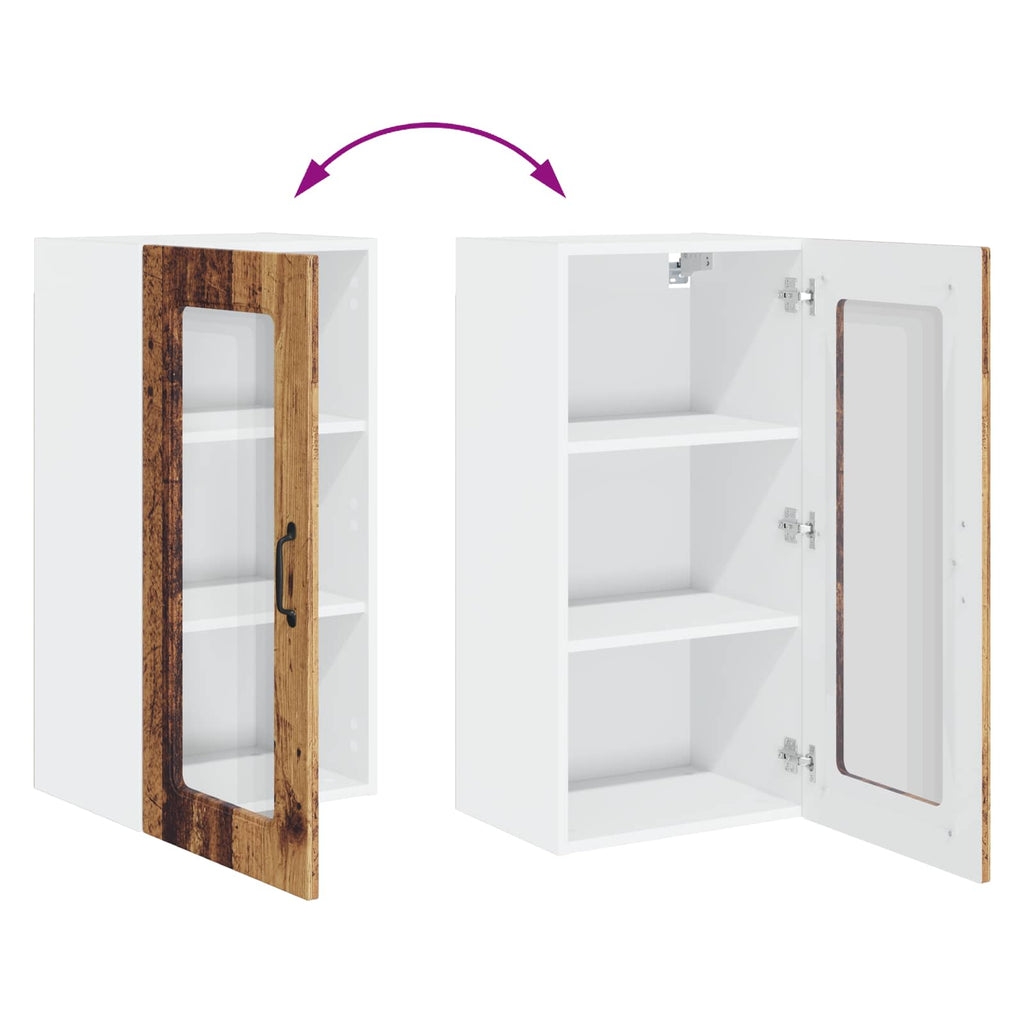 vidaXL Front do zmywarki Kalmar Stare drewno 40 x 31 x 80 cm
