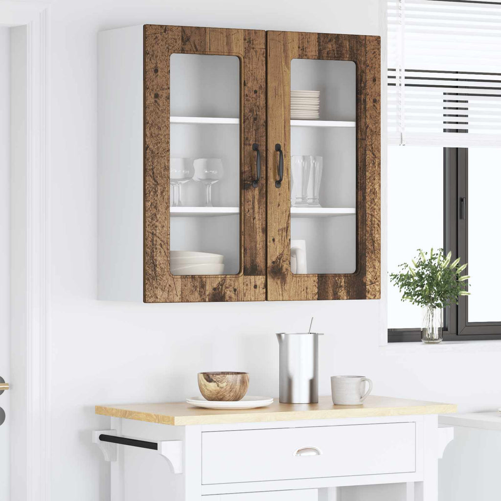 vidaXL Front do zmywarki Kalmar 2 pcs Stare drewno 40 x 31 x 80 cm