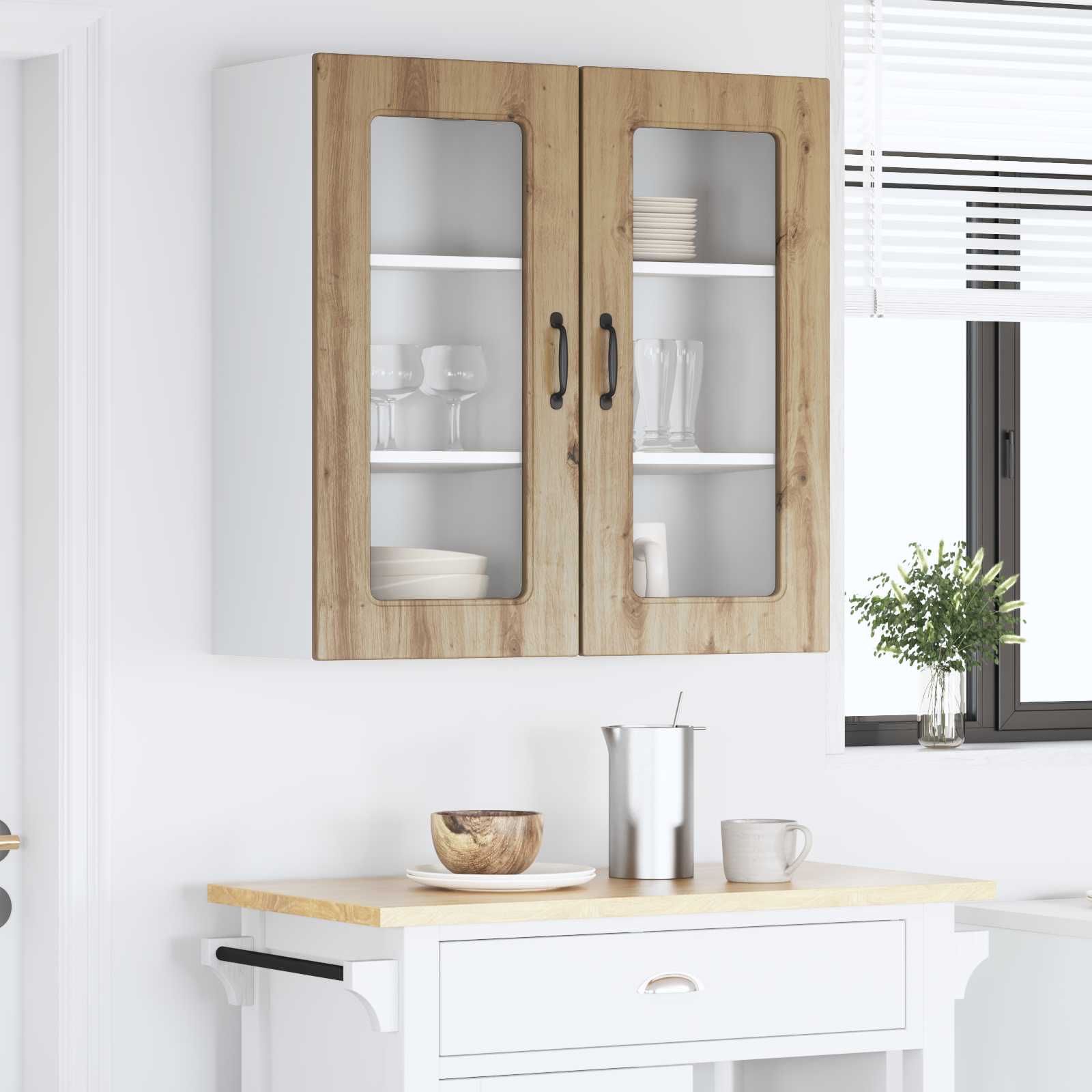 vidaXL Front do zmywarki Kalmar 2 pcs Dąb rzemieślniczy