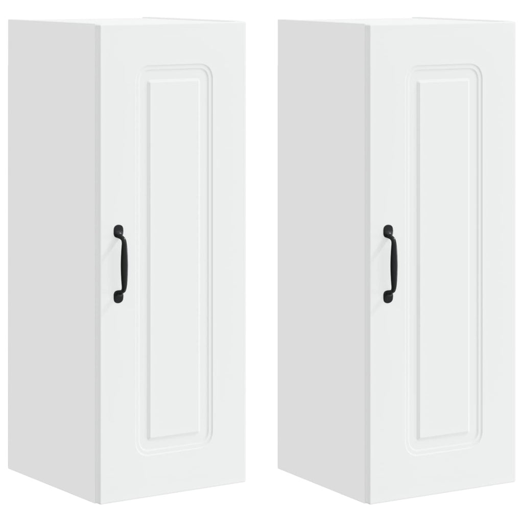 vidaXL Front do zmywarki Kalmar 2 pcs Biały 30 x 31 x 80 cm