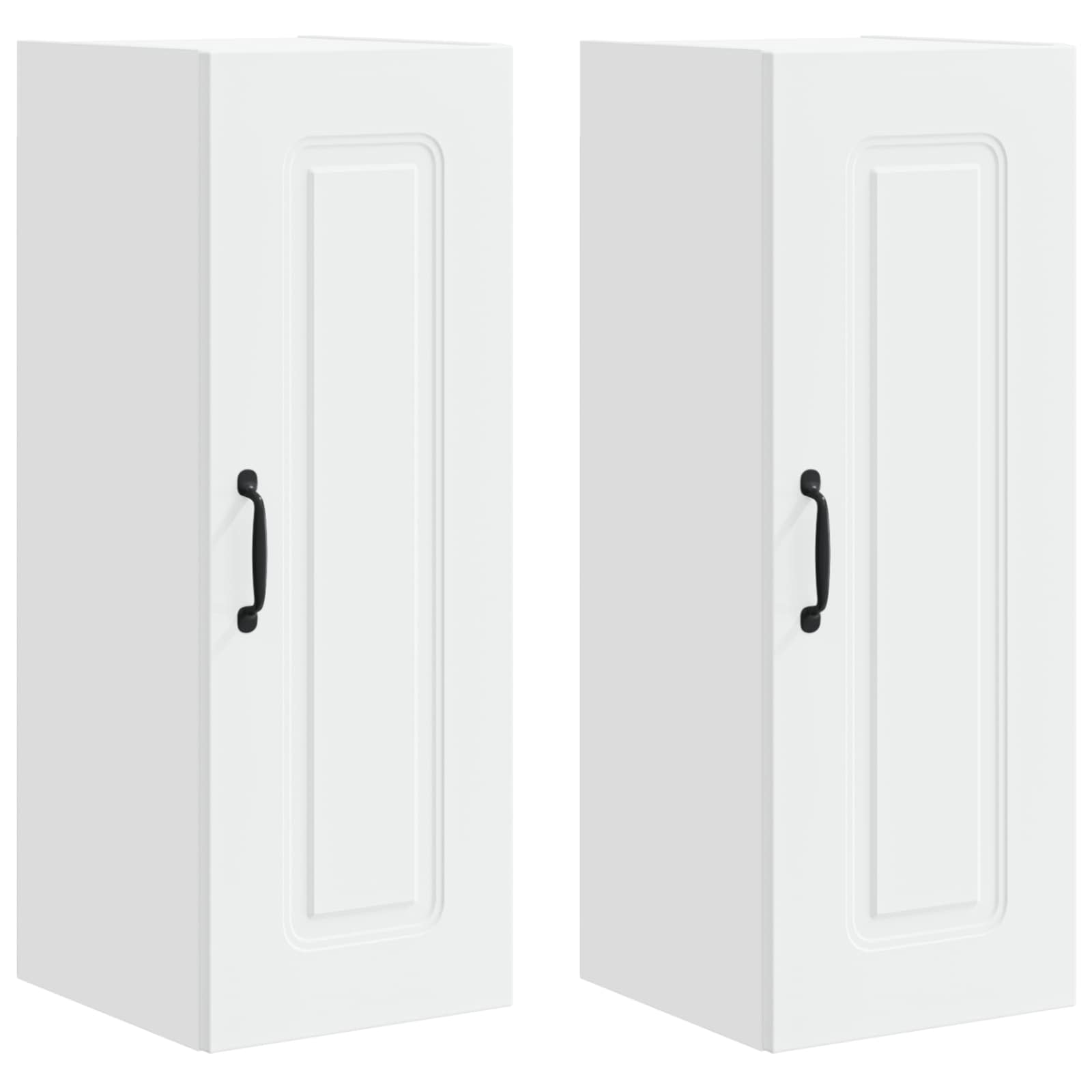vidaXL Front do zmywarki Kalmar 2 pcs Biały 30 x 31 x 80 cm