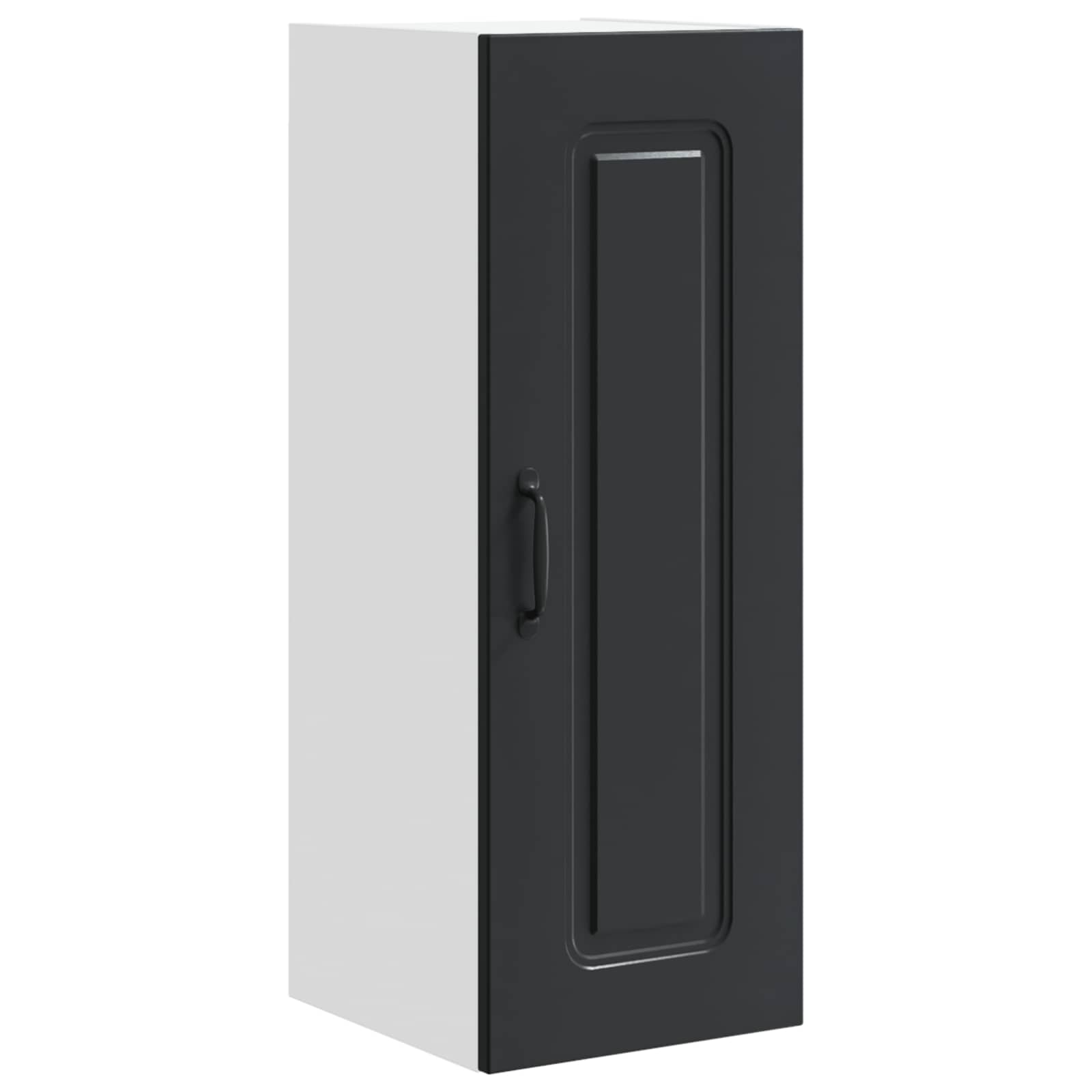 vidaXL Front do zmywarki Kalmar Czarny 30 x 31 x 80 cm