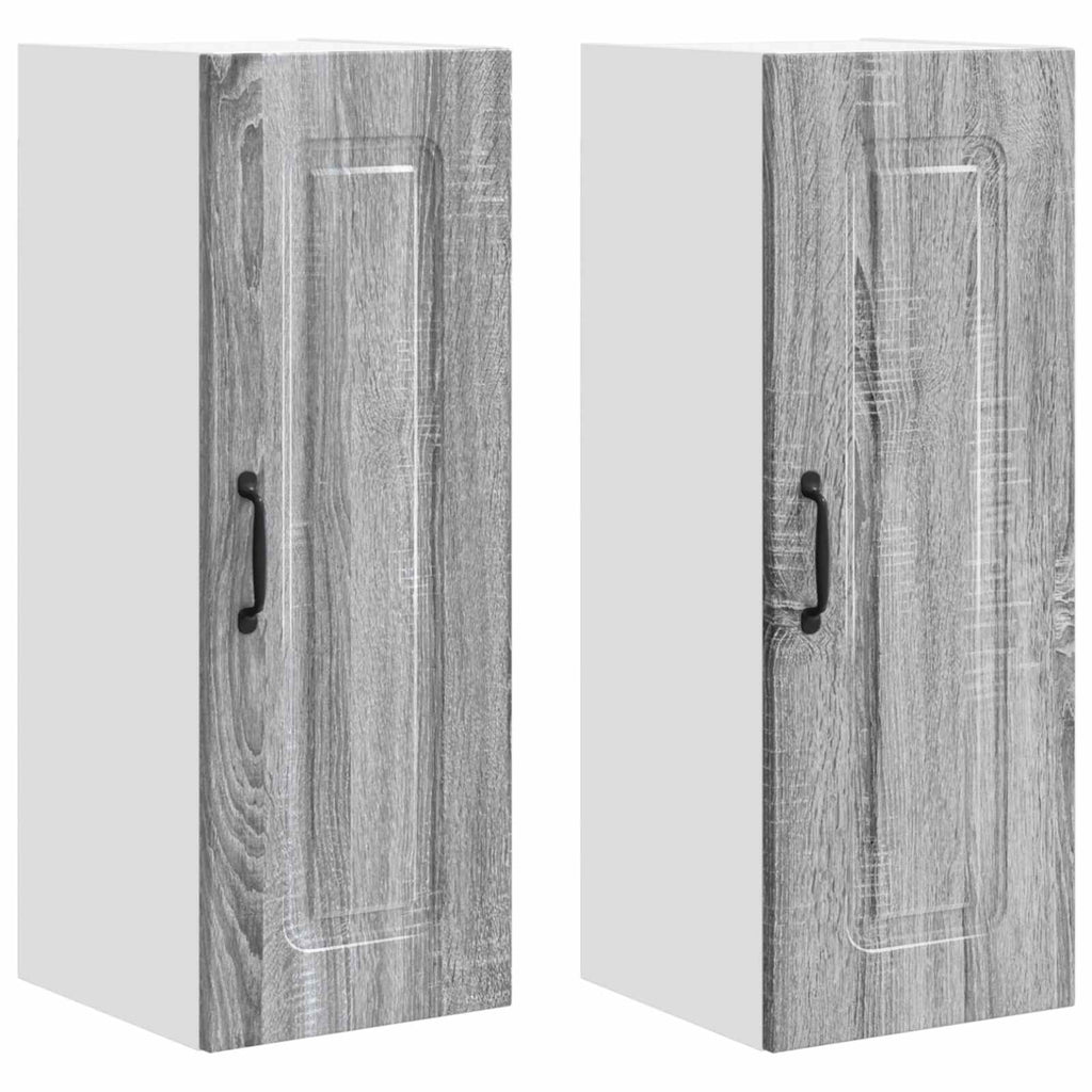 vidaXL Front do zmywarki Kalmar 2 pcs Szary Sonoma 30 x 31 x 80 cm