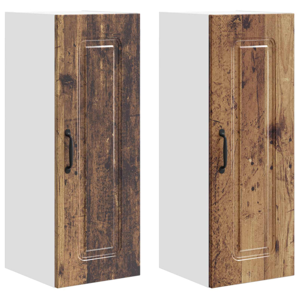 vidaXL Front do zmywarki Kalmar 2 pcs Stare drewno 30 x 31 x 80 cm