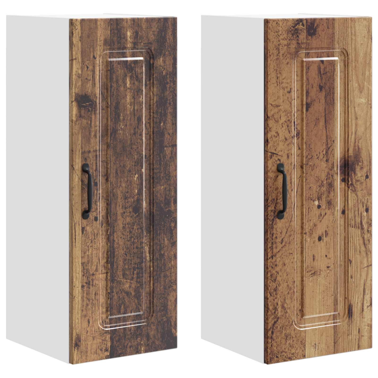 vidaXL Front do zmywarki Kalmar 2 pcs Stare drewno 30 x 31 x 80 cm