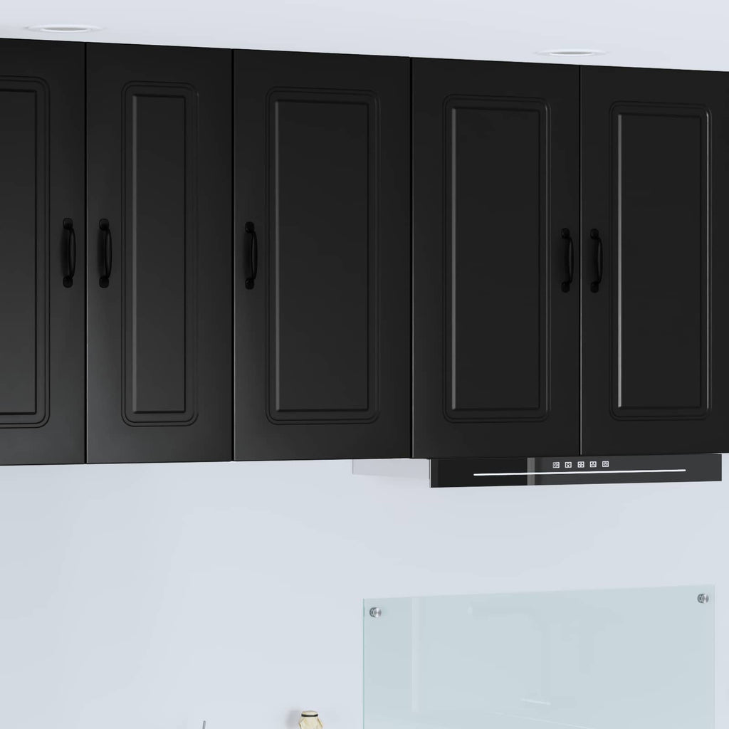 vidaXL Front do zmywarki Kalmar Czarny 40 x 31 x 80 cm