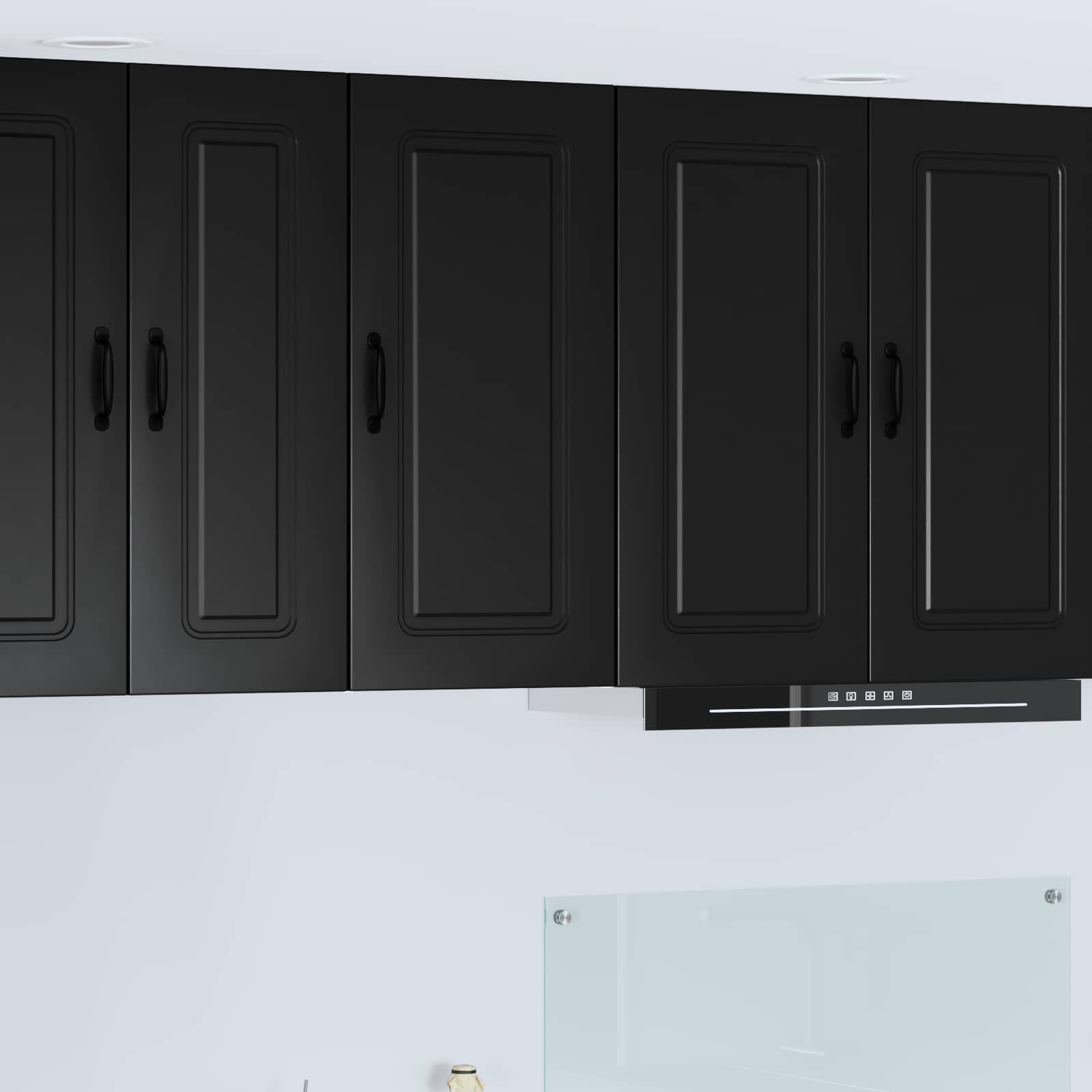 vidaXL Front do zmywarki Kalmar Czarny 40 x 31 x 80 cm