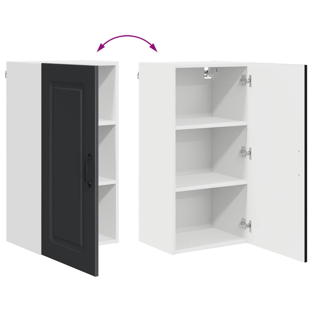 vidaXL Front do zmywarki Kalmar Czarny 40 x 31 x 80 cm