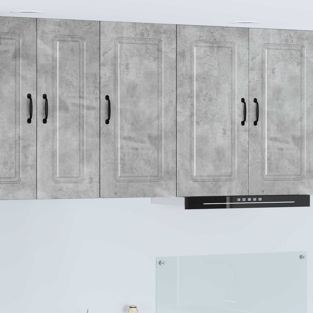 vidaXL Front do zmywarki Kalmar Betonowy szary 40 x 31 x 80 cm