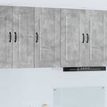 vidaXL Front do zmywarki Kalmar Betonowy szary 40 x 31 x 80 cm
