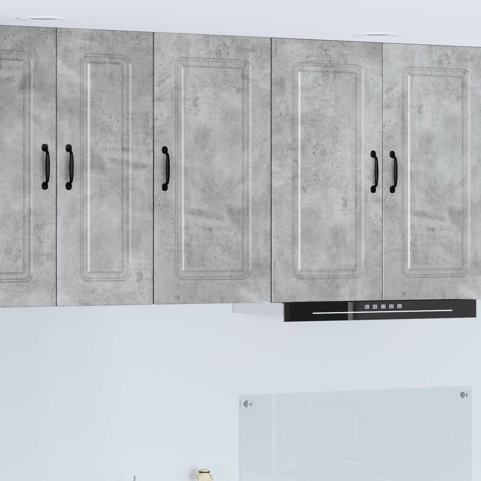 vidaXL Front do zmywarki Kalmar Betonowy szary 40 x 31 x 80 cm