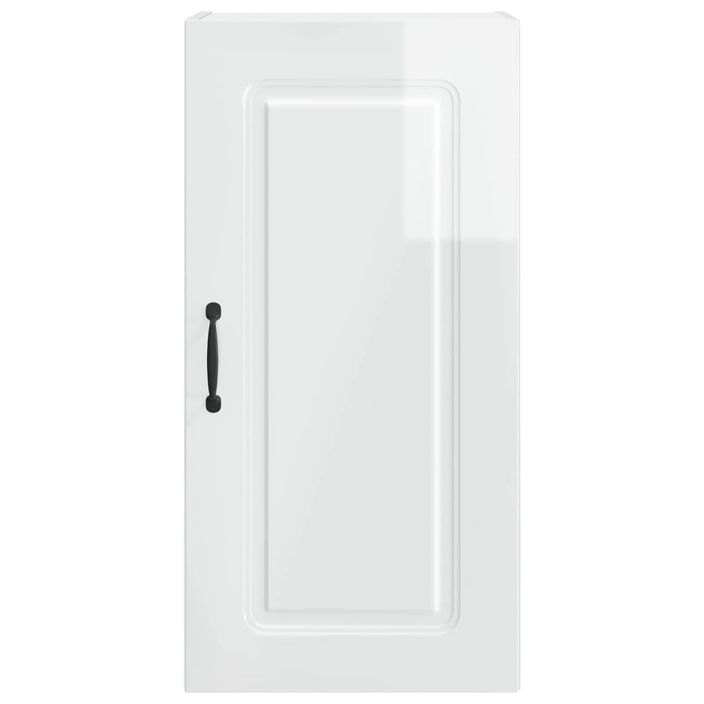 vidaXL Front do zmywarki Kalmar Wysoki połysk biały 40 x 31 x 80 cm
