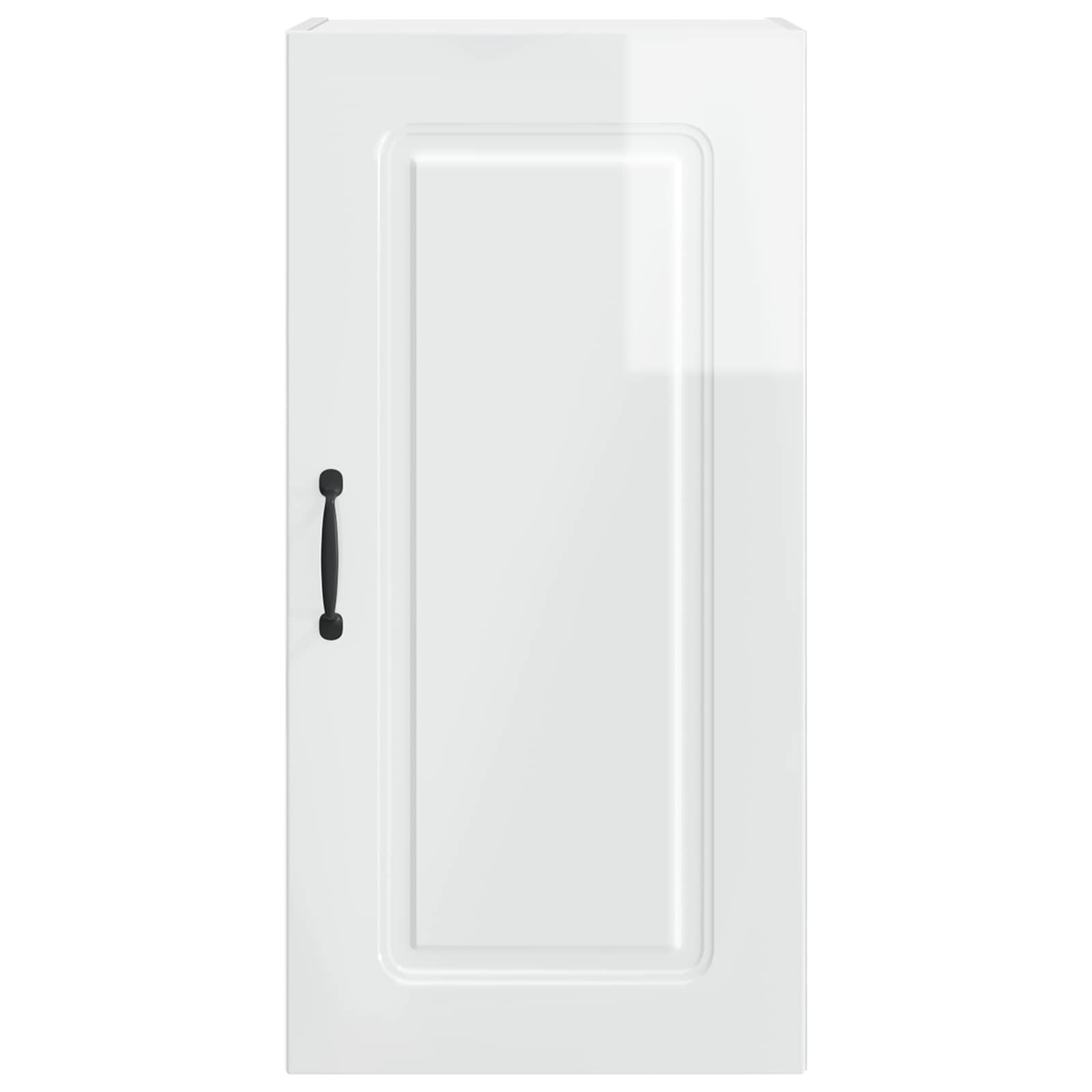 vidaXL Front do zmywarki Kalmar Wysoki połysk biały 40 x 31 x 80 cm