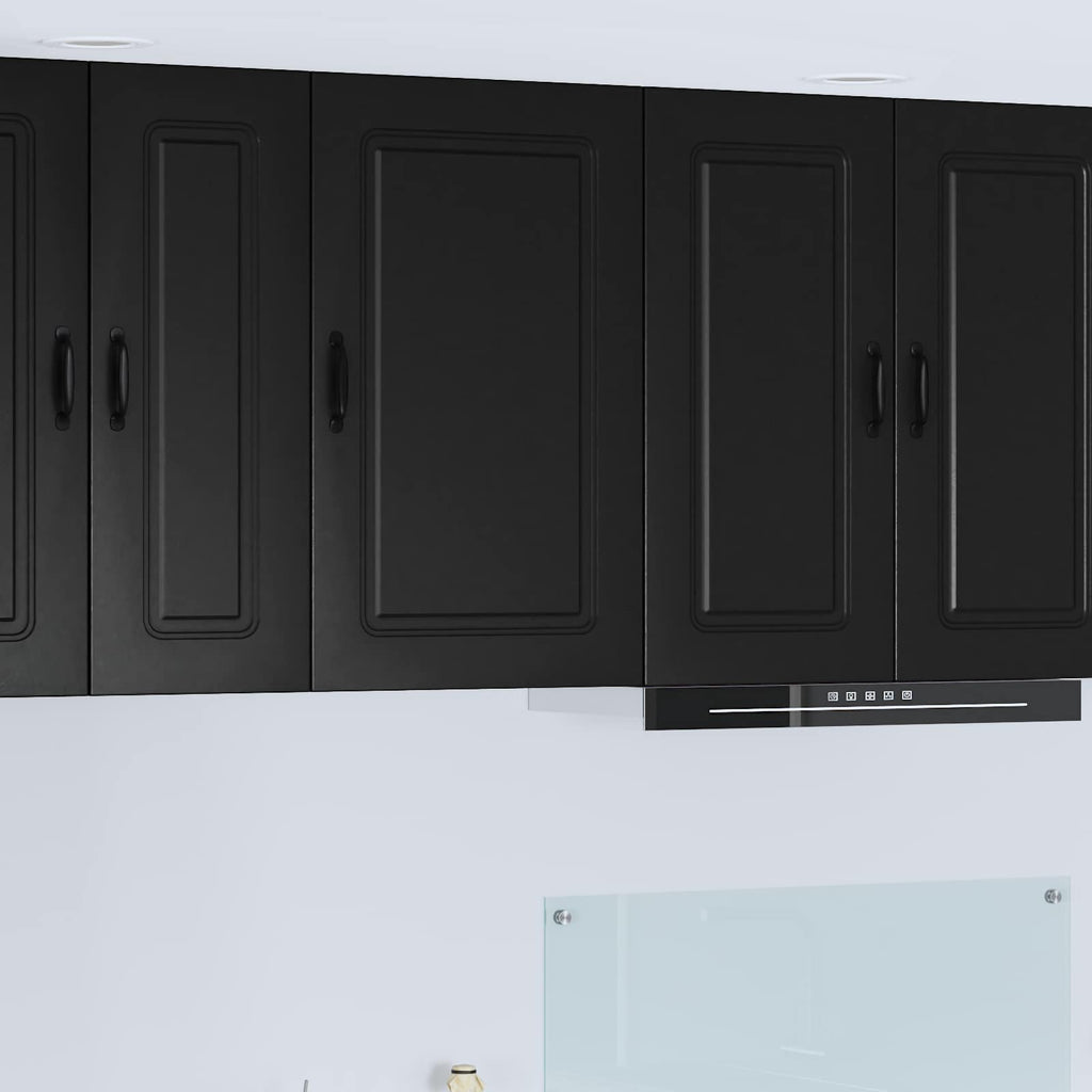vidaXL Front do zmywarki Kalmar Czarny 50 x 31 x 80 cm