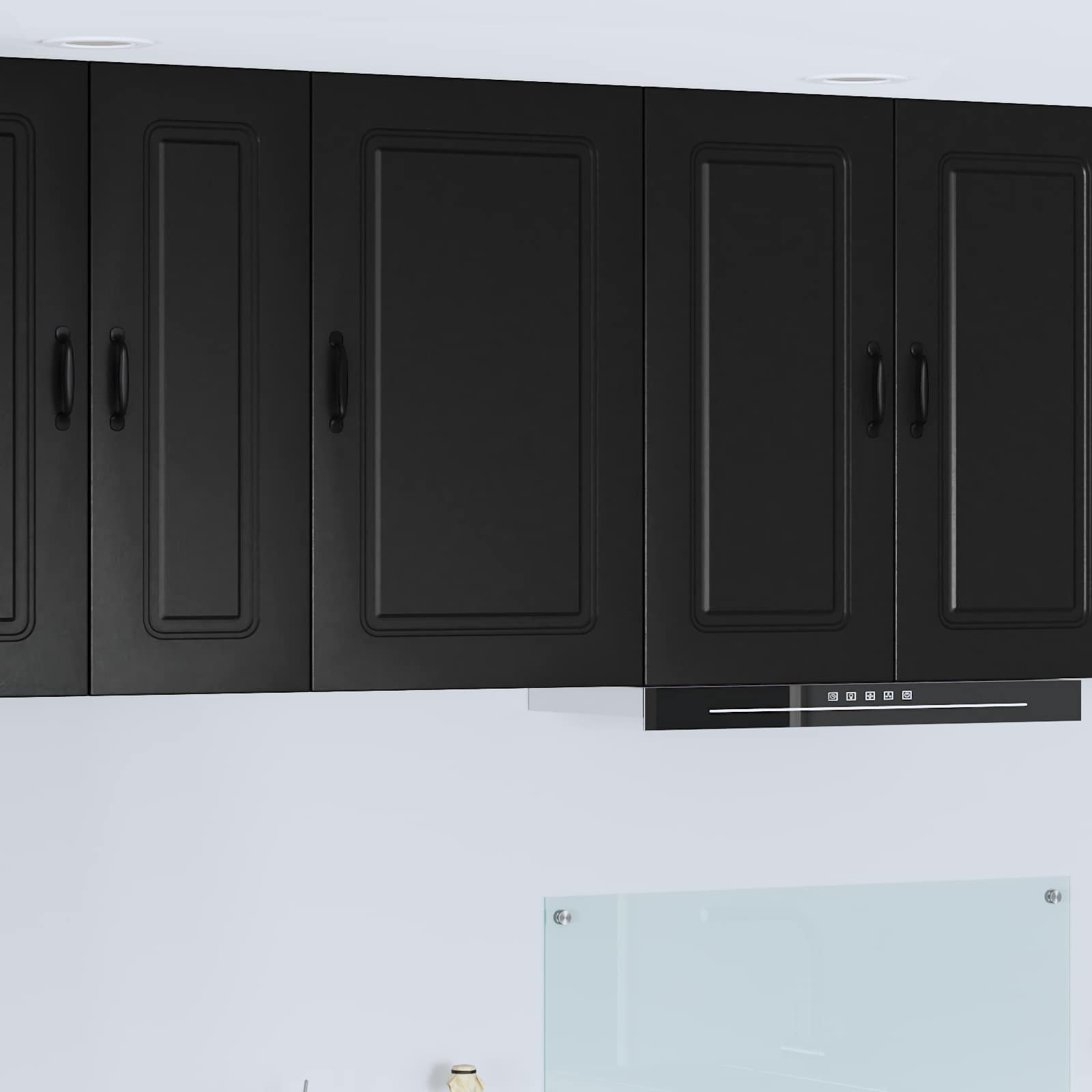 vidaXL Front do zmywarki Kalmar Czarny 50 x 31 x 80 cm