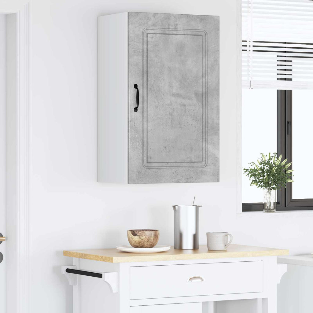 vidaXL Front do zmywarki Kalmar Betonowy szary 50 x 31 x 80 cm