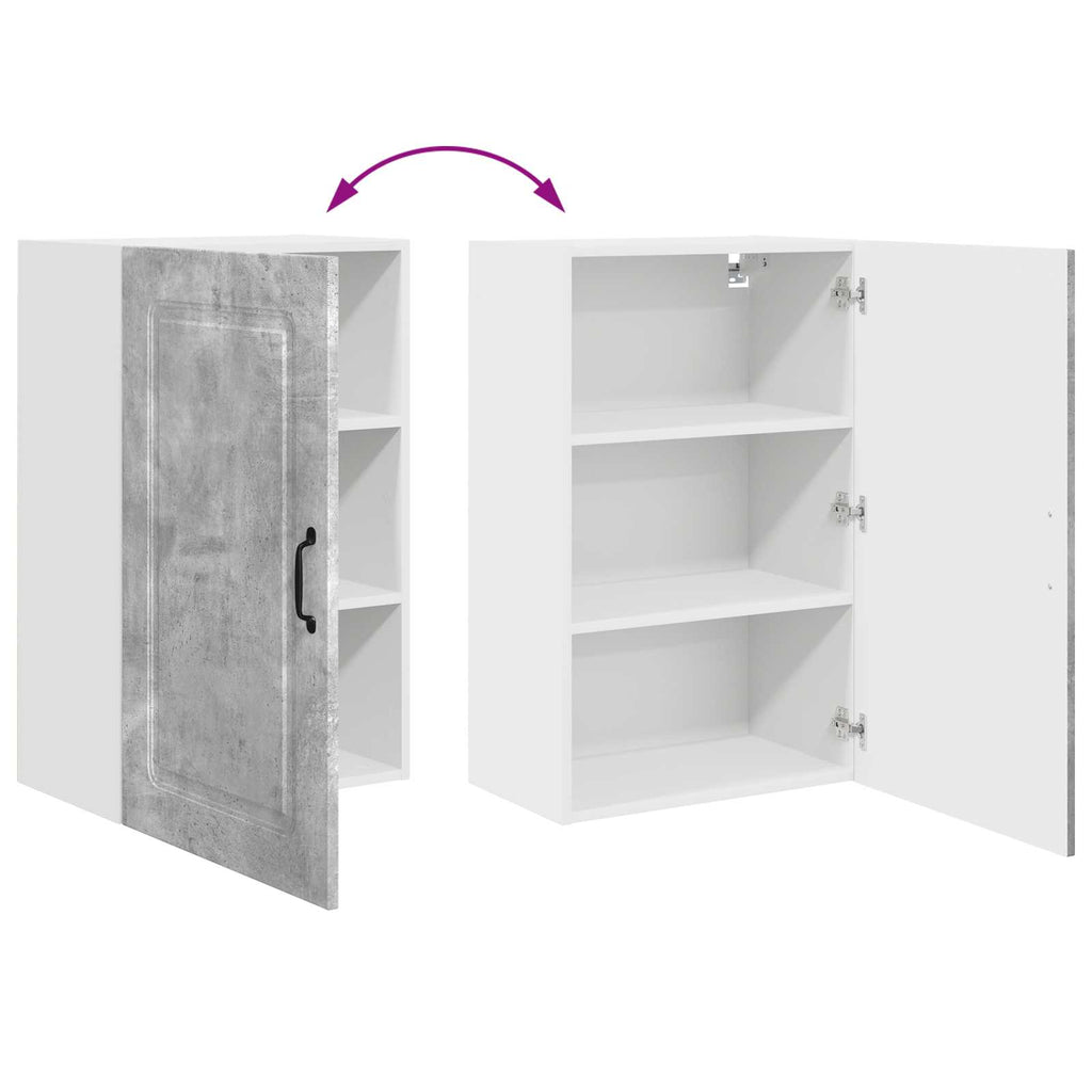 vidaXL Front do zmywarki Kalmar Betonowy szary 50 x 31 x 80 cm