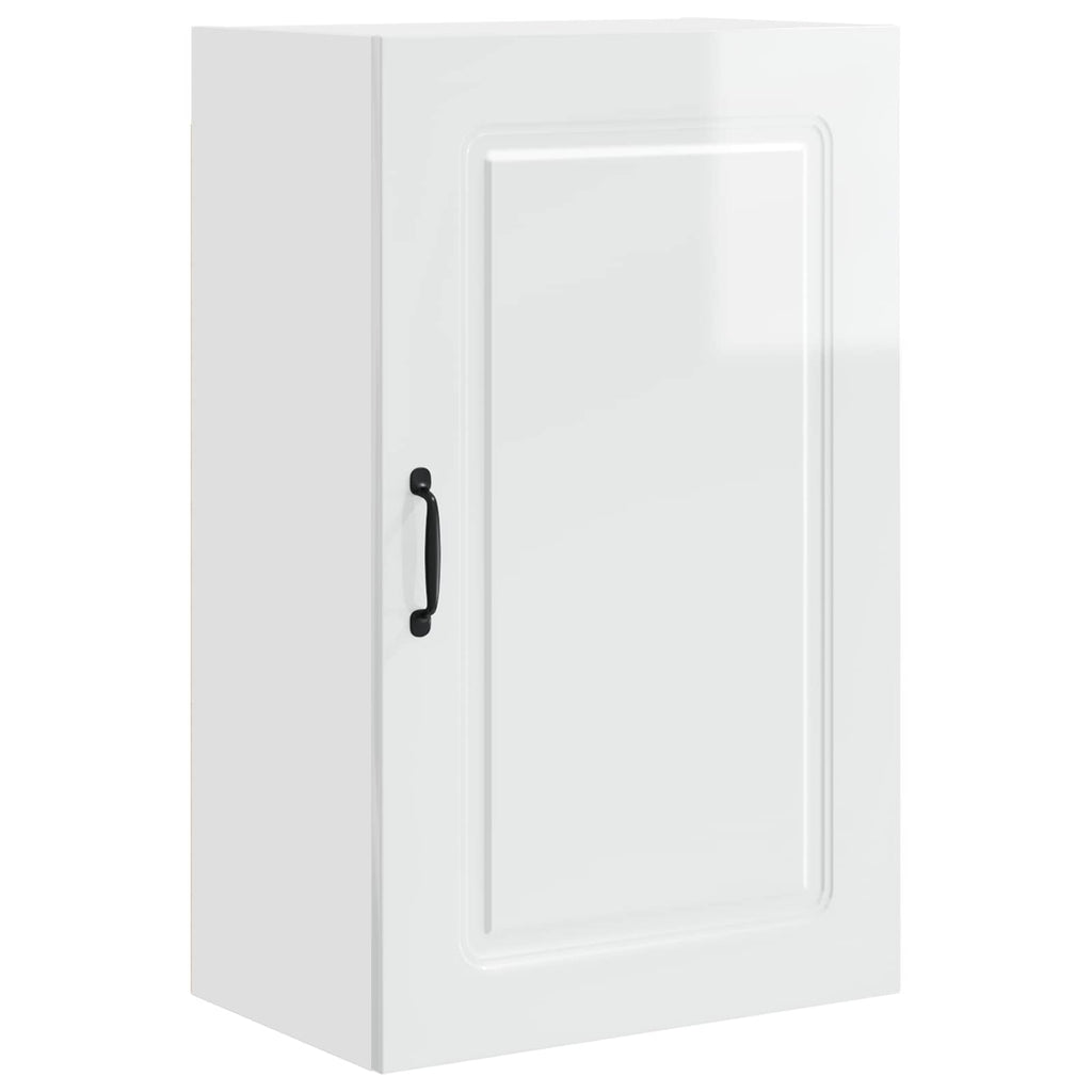 vidaXL Front do zmywarki Kalmar Wysoki połysk biały 50 x 31 x 80 cm
