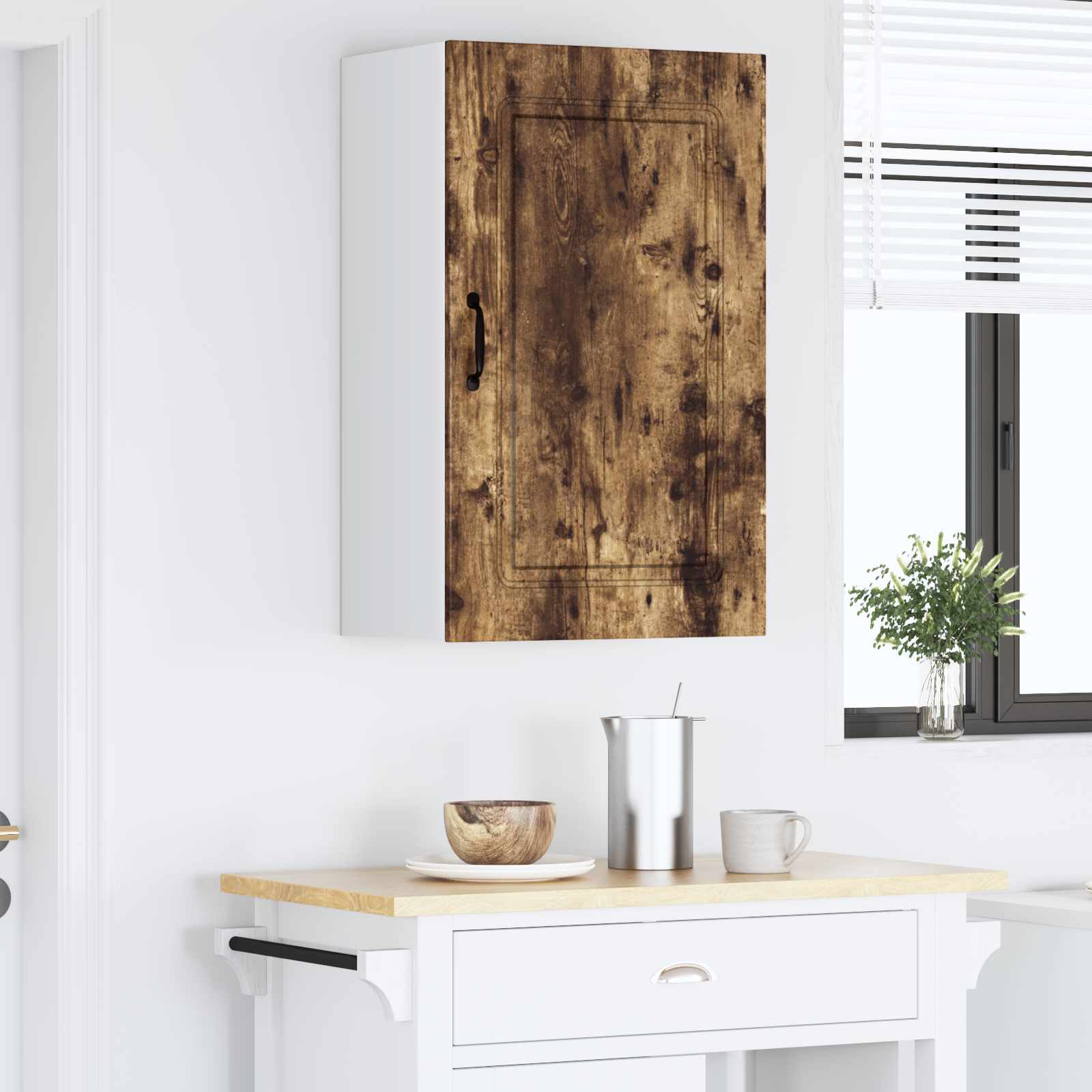 vidaXL Front do zmywarki Kalmar Dąb wędzony 50 x 31 x 80 cm