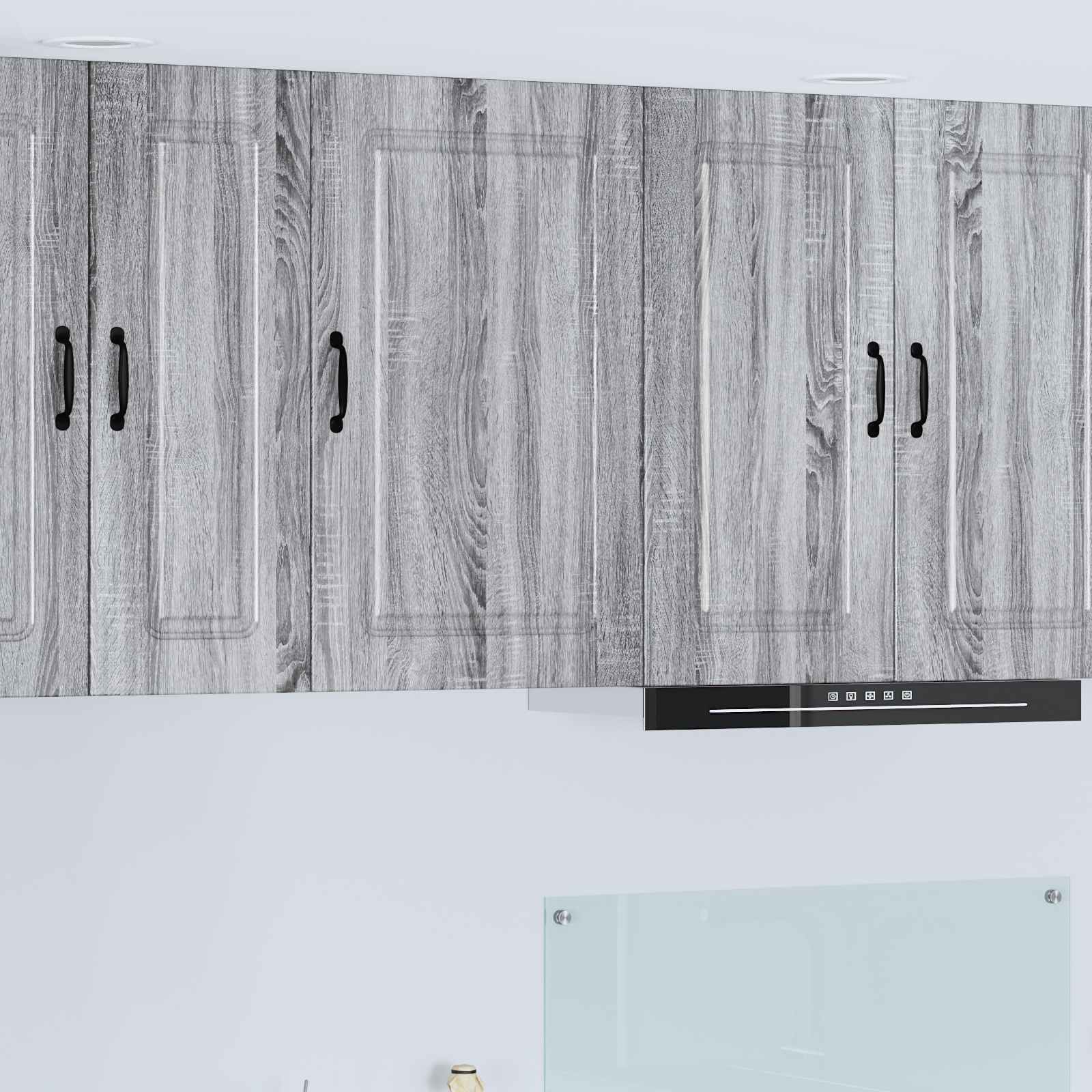 vidaXL Front do zmywarki Kalmar Szary Sonoma 50 x 31 x 80 cm