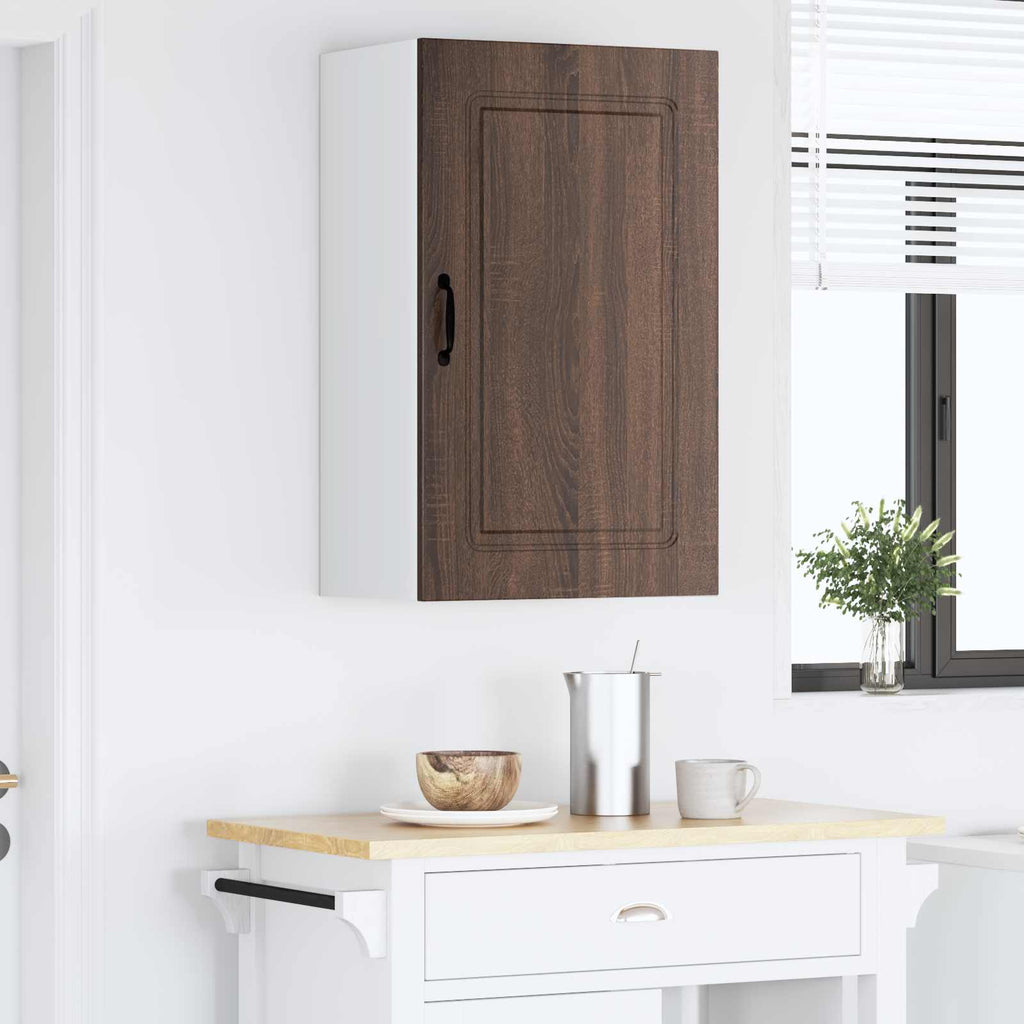 vidaXL Front do zmywarki Kalmar Brązowy dąb 50 x 31 x 80 cm