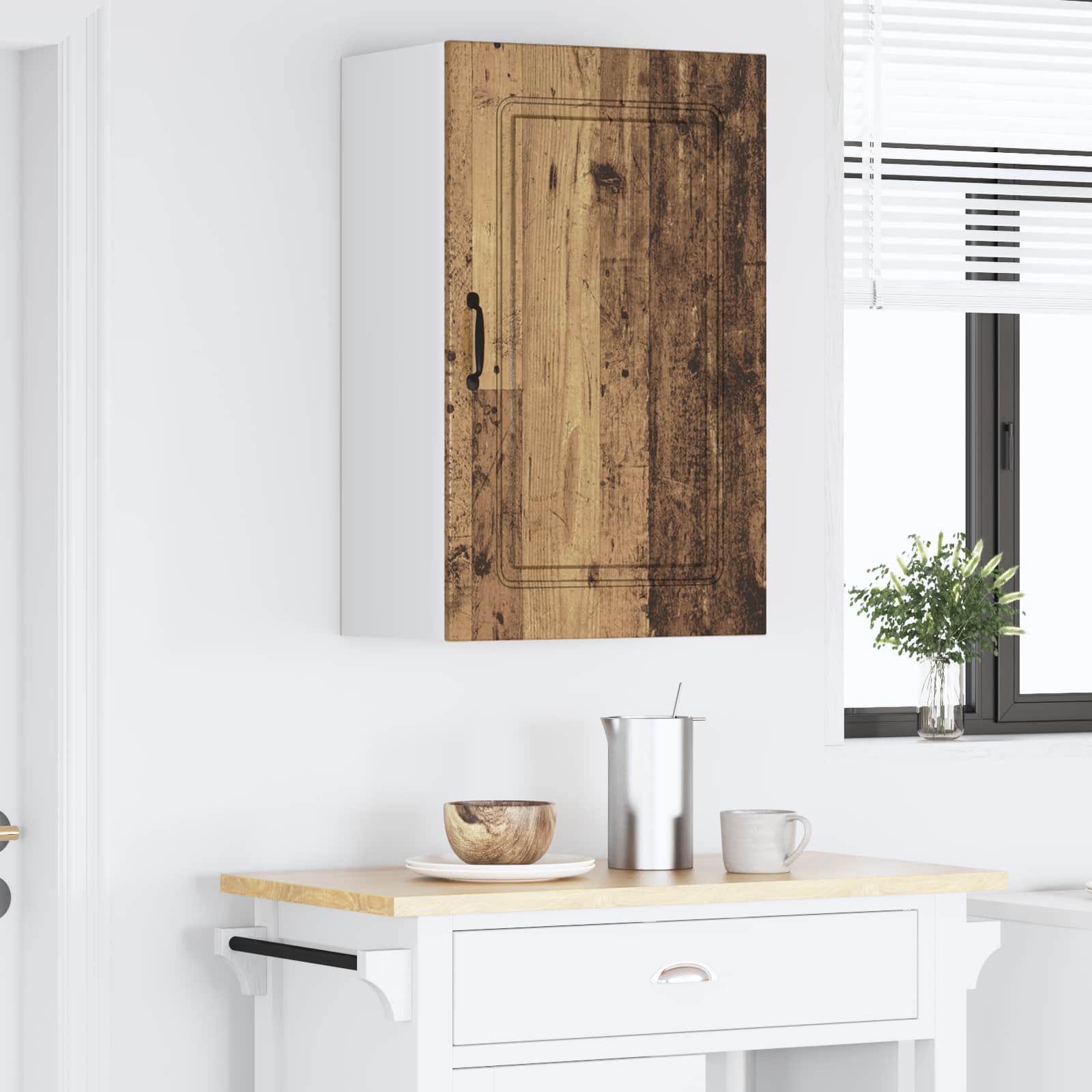 vidaXL Front do zmywarki Kalmar Stare drewno 50 x 31 x 80 cm