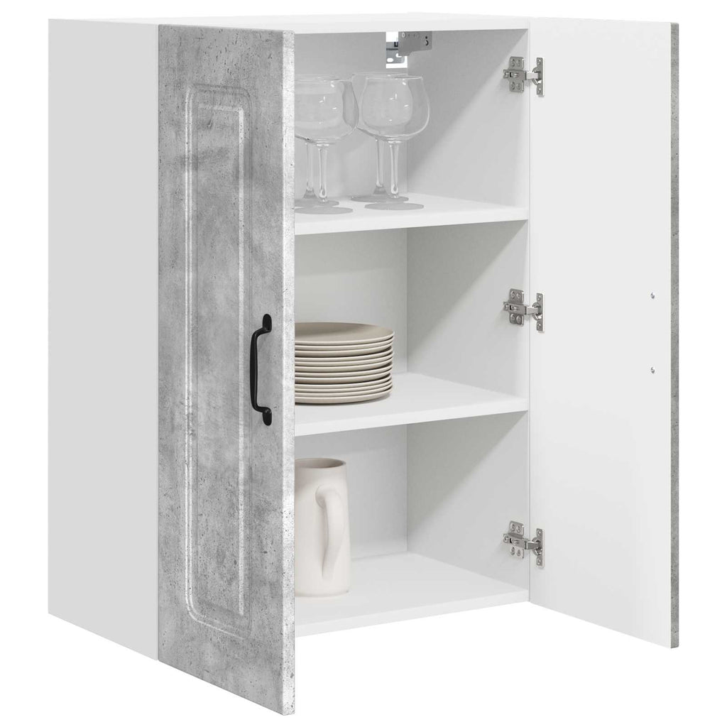 vidaXL Front do zmywarki Kalmar Betonowy szary 60 x 31 x 80 cm