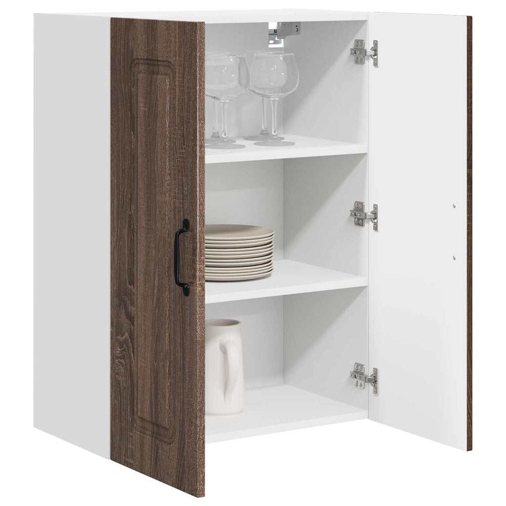 vidaXL Front do zmywarki Kalmar Brązowy dąb 60 x 31 x 80 cm