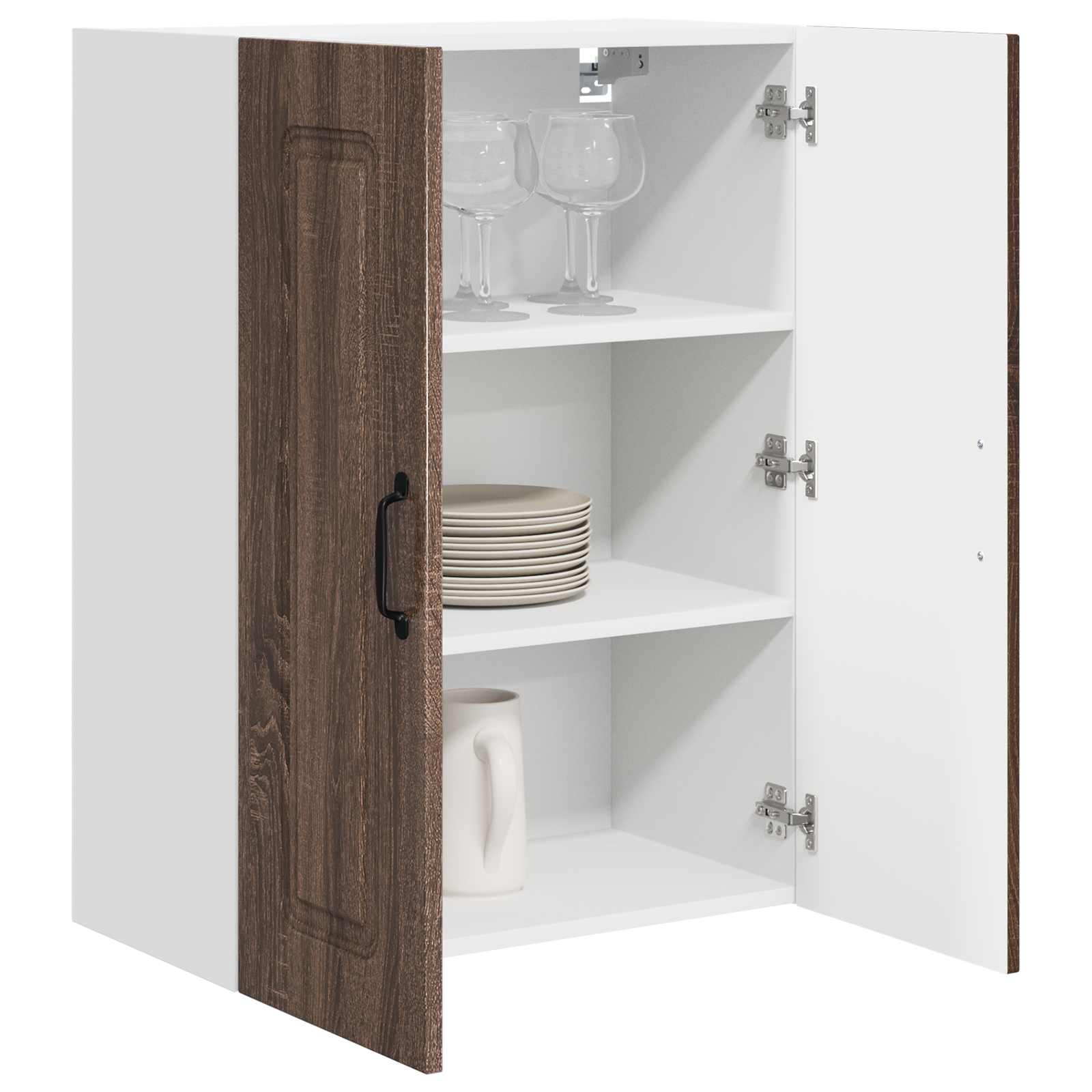 vidaXL Front do zmywarki Kalmar Brązowy dąb 60 x 31 x 80 cm