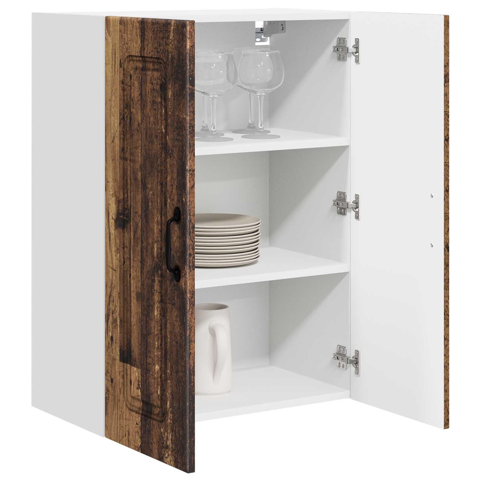 vidaXL Front do zmywarki Kalmar Stare drewno 60 x 31 x 80 cm