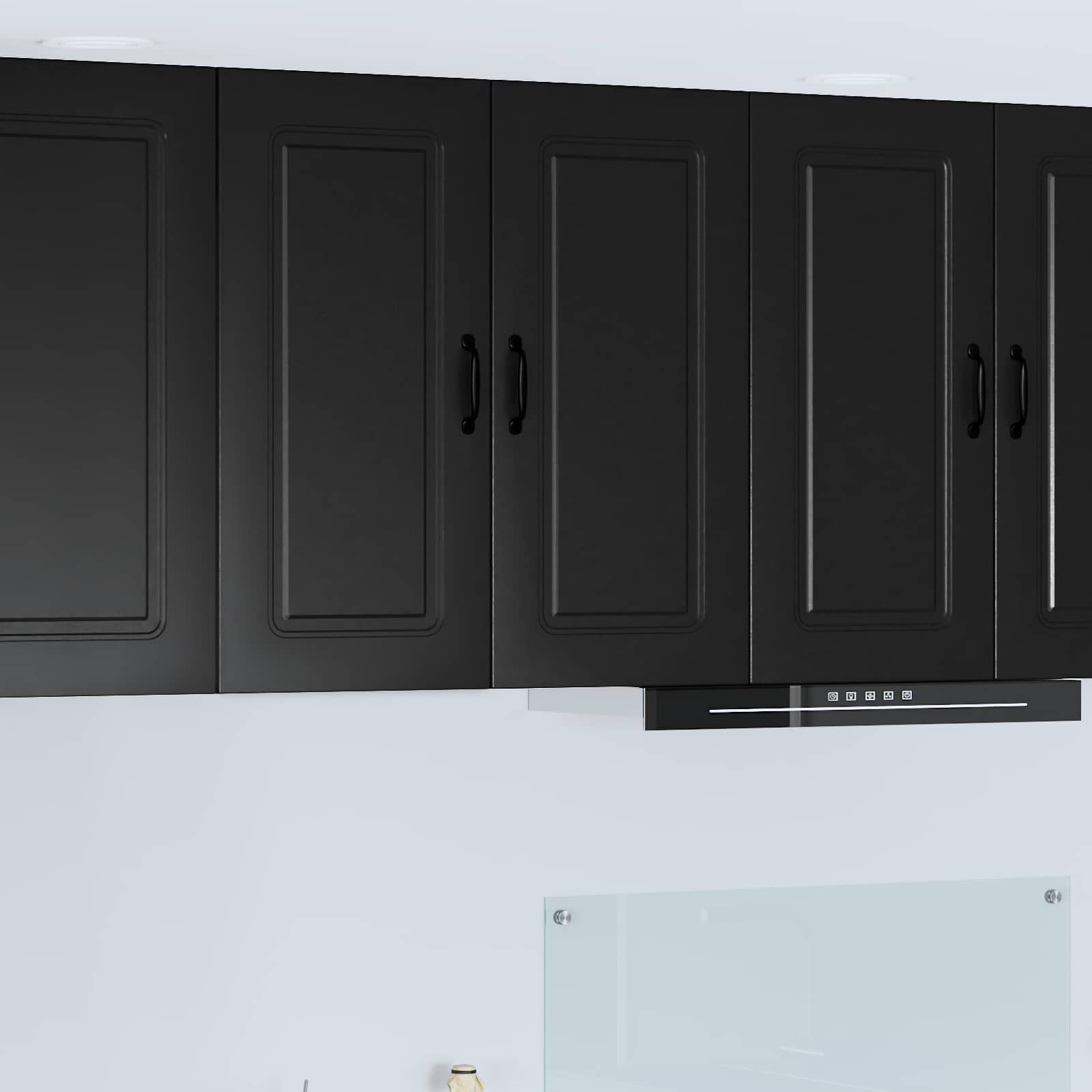 vidaXL Front do zmywarki Kalmar Czarny 80 x 31 x 80 cm