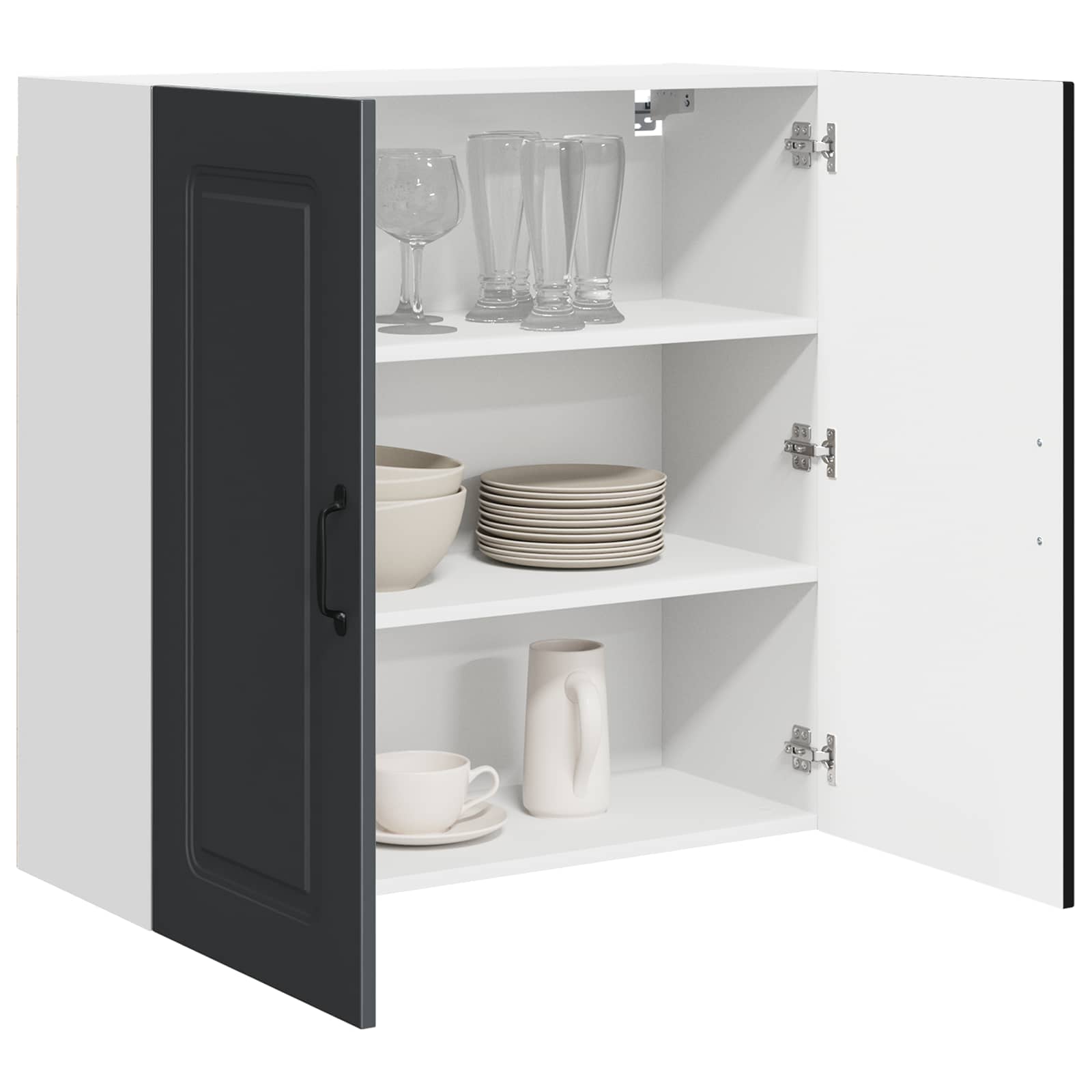 vidaXL Front do zmywarki Kalmar Czarny 80 x 31 x 80 cm