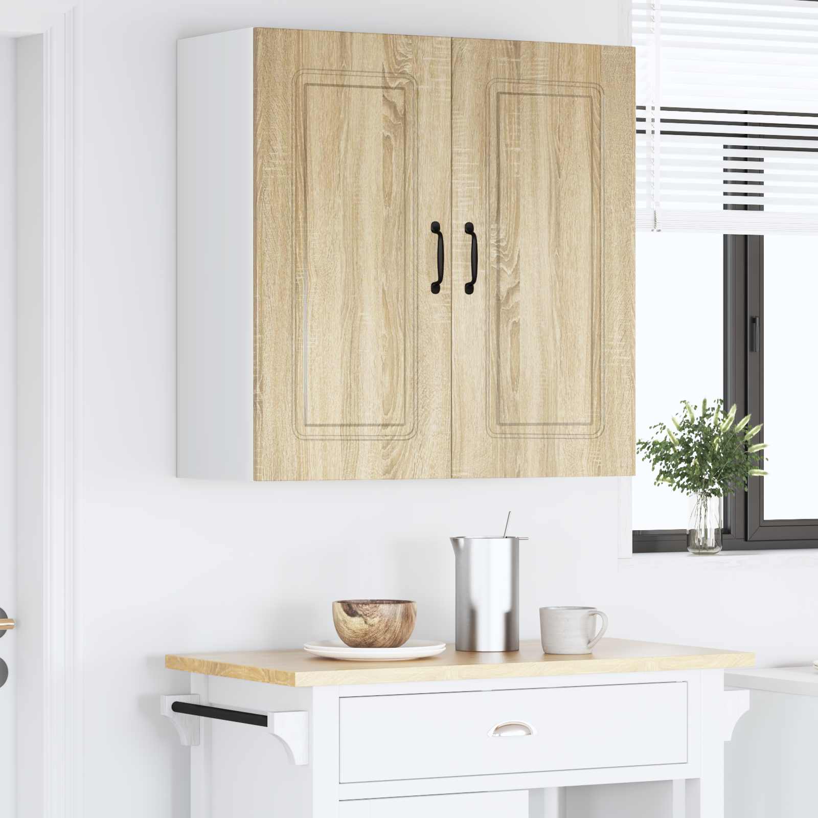 vidaXL Front do zmywarki Kalmar Dąb Sonoma 80 x 31 x 80 cm